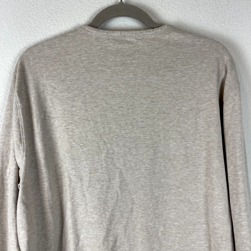 Vince Sueded Jersey Long Sleeve Henley Shirt Mens XL Beige Soft Classic Preppy - Picture 13 of 16